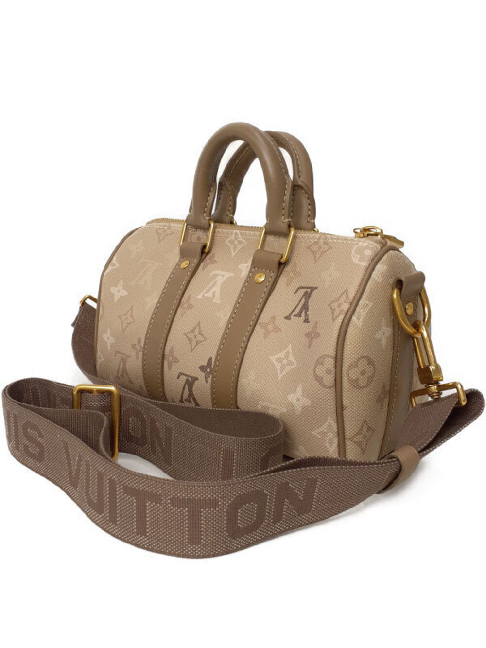Louis Vuitton Monogram Surplus Bag Keepall Bandouliere Brown